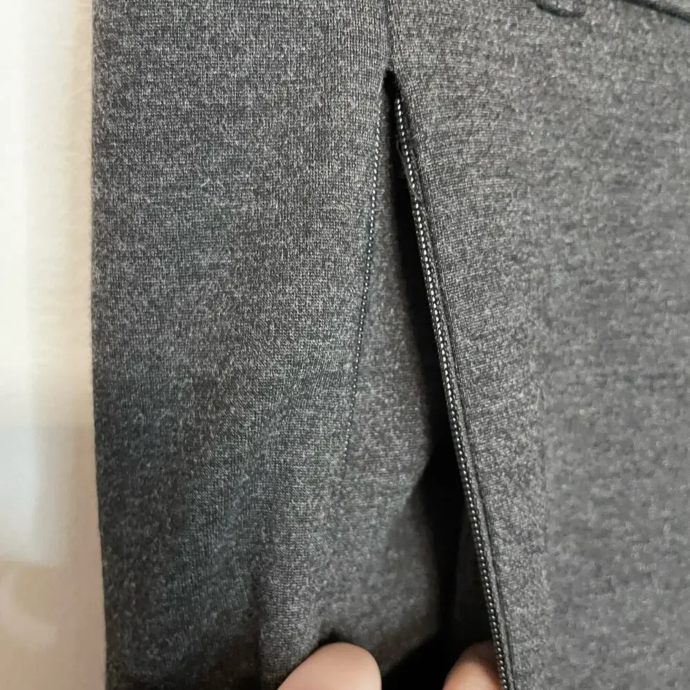 Betabrand Grey Pants PM Womens Pockets Pull On Stretch Comfort Straight Leg - Picture 3 of 8